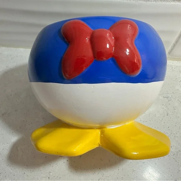 Disney Donald Duck 5.5” Planter Pot with Feet NEW - Picture 4 of 10